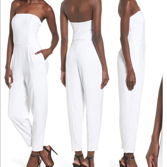 Leith Pants - WHITE SLEEVELESS JUMPSUIT